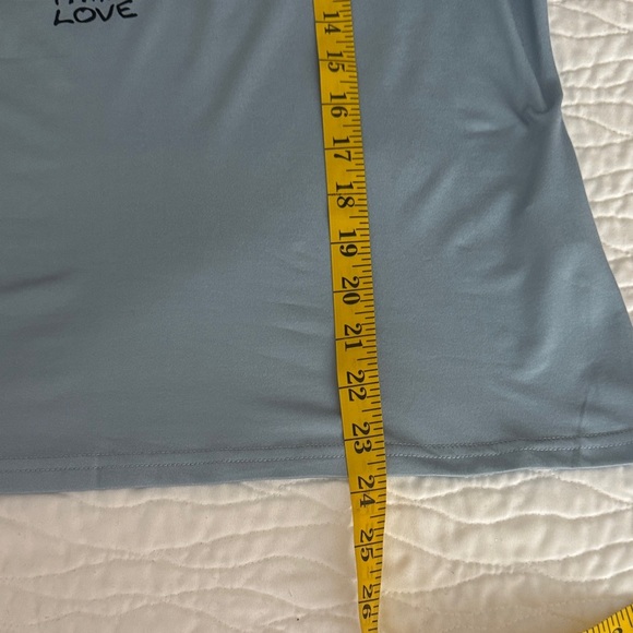 Light Blue Graphic Pajama Set NWOT - Picture 8 of 10